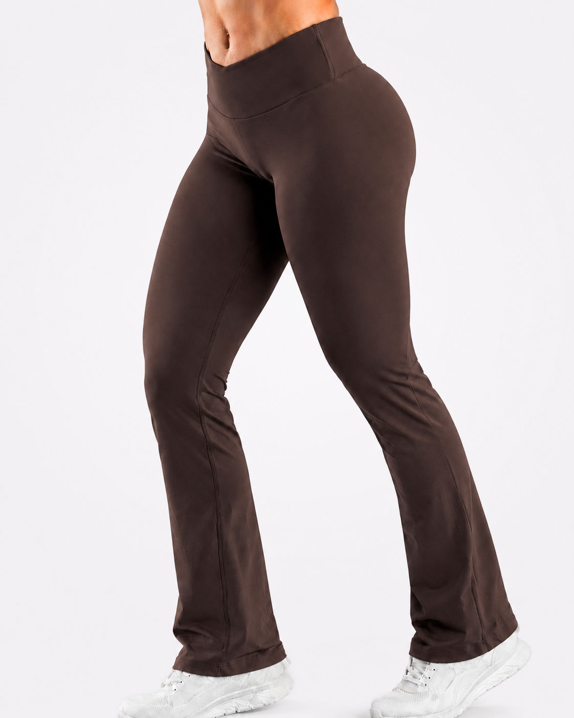 Flare Leggings - BROWN